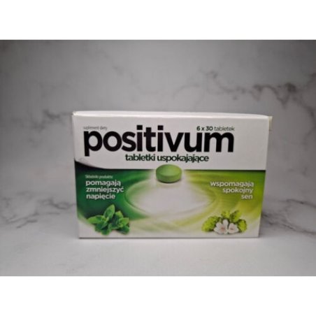 Positivum Stress Sleep Depression Tablets with Lemon Balm and Hops