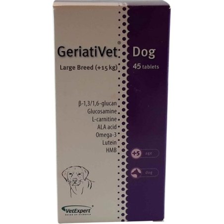 VET EXPERT GeriatiVet Dog Large Breed - supporting preparation for older dogs - 45 caps.
