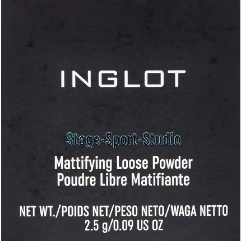 Inglot Loose Powder for Matte and Professional Makeup with Spherical Polymers and Hybrid Silicone 2.5g - Pack of 32