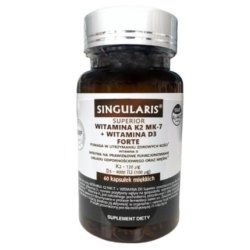 Singularis Superior Vitamin K2 120 Micrograms D3 4000 International Units Forte 60 Capsules