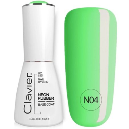 Clavier Luxury Nail Neon Rubber Base - N04, 10ml