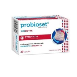 Probioset 20 Capsules Probiotic Synbiotic Lactic Acid Bacteria Constipation Gut