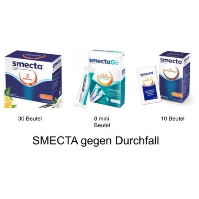 Smecta Electrolytes 8/10/30 Sachets for Diarrhea, Vomiting, and Abdominal Pain
