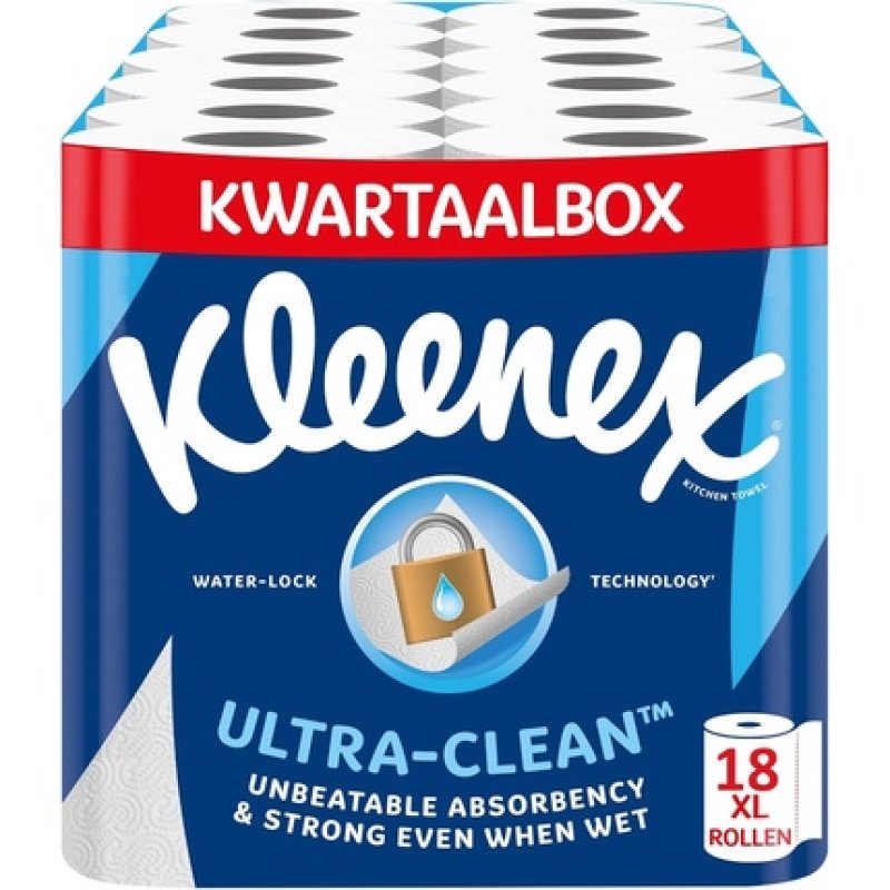 Kleenex Ultra Clean Paper Towels 72 Large Rolls