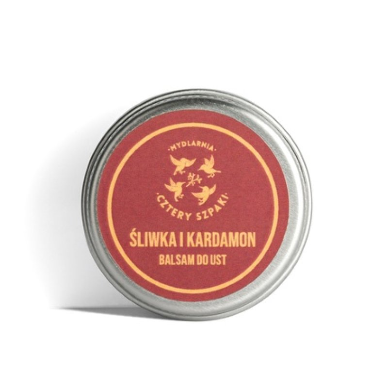 Mydlarnia Cztery Szpaki Plum And Cardamom Lip Balm