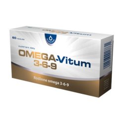 Omega 3-6-9 Vitamin 60 Capsules for Cholesterol Level, Immune System, and Nervous System