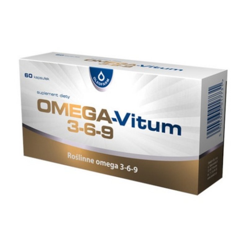 Omega 3-6-9 Vitamin 60 Capsules for Cholesterol Level, Immune System, and Nervous System