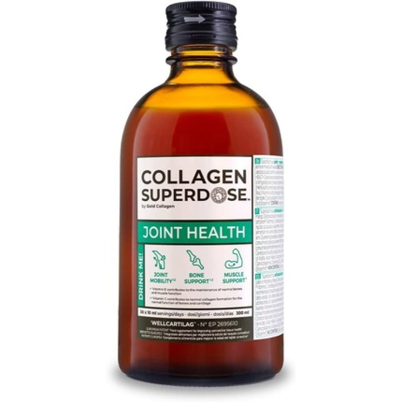 Gold Collagen Collagen Superdose Joint Health Liquid Peptides Drink 30 Day Supply