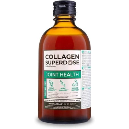 Gold Collagen Collagen Superdose Joint Health Liquid Peptides Drink 30 Day Supply