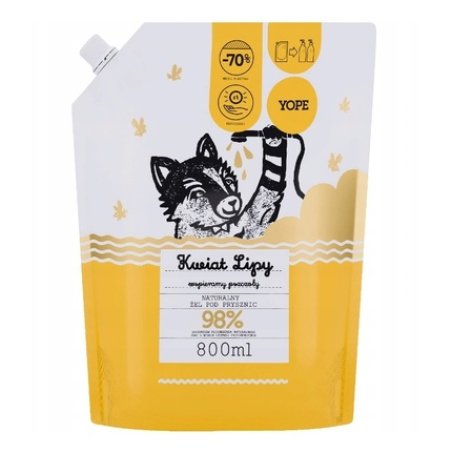 Yope Natural Shower Gel Lime Blossom Refill 800 Ml