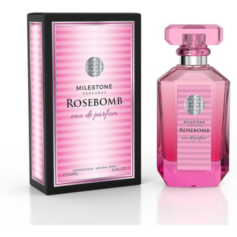 Milestone Perfumes Rosebomb Women's Long-Lasting Eau De Parfum 100ml - Elegant
