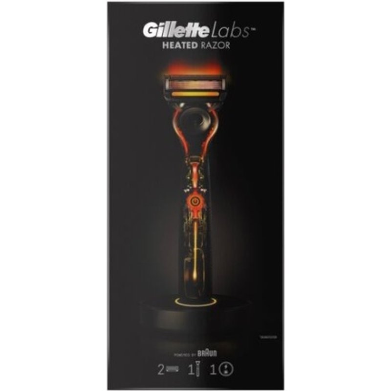 Gillette Labs Heated Razor Starter Kit with EU Plug and 2 Cartridges