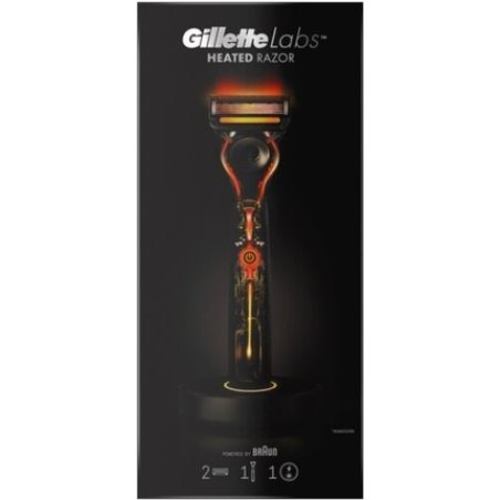 Gillette Labs Heated Razor Starter Kit with EU Plug and 2 Cartridges