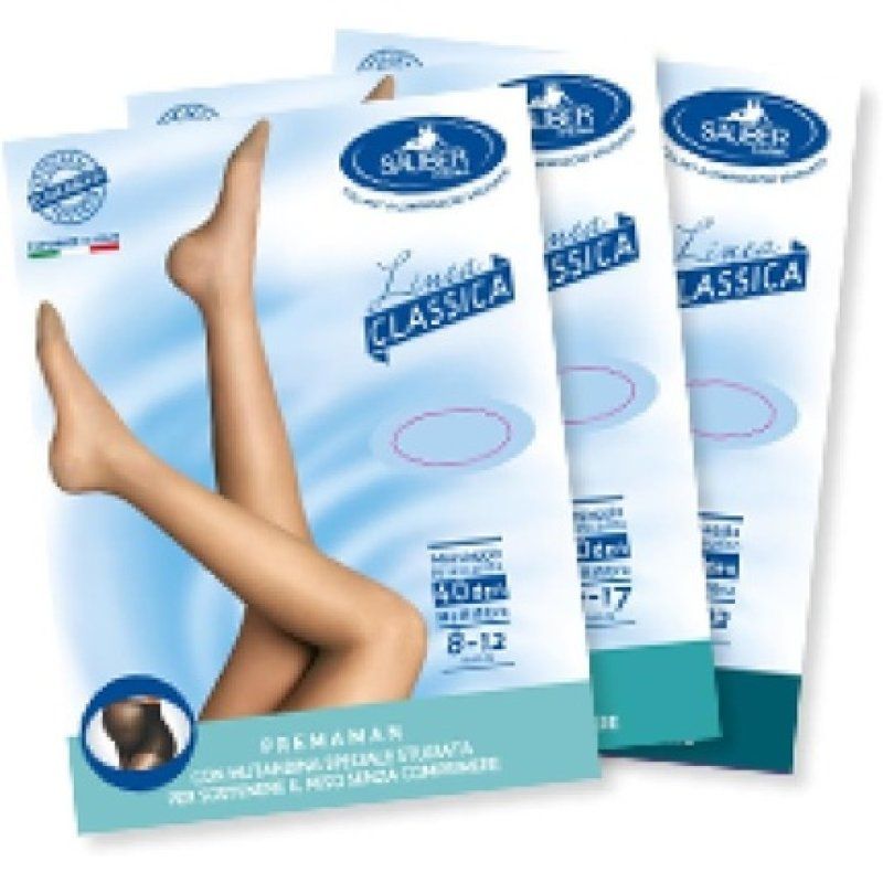 Sauber Pharma Classic Line Maternity Tights DEN 140 Color Neutral/Beige Size 5