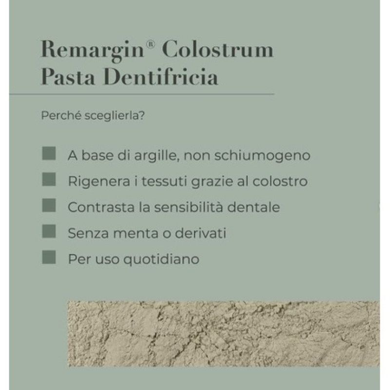 Remargin Colostrum Natural Toothpaste with Purifying Clays