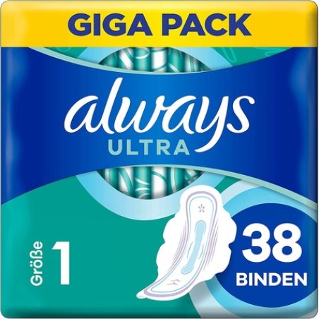 Always Ultra Thin and Super Absorbent Women's Pads with Wings Size 1