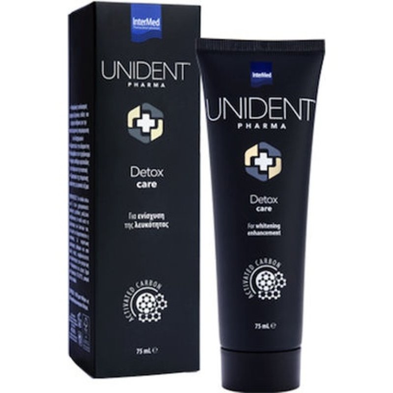 Unident Whitening Toothpaste With Activated Charcoal 75ml