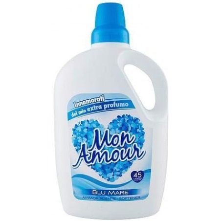 Mon Amour Fabric Softener, Diluted, Blue Sea Scent, 45 Washes, 3000 Ml