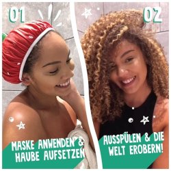 Bear Fruits Strawberry Detangling Shine Hair Mask with Reusable Cap 20ml