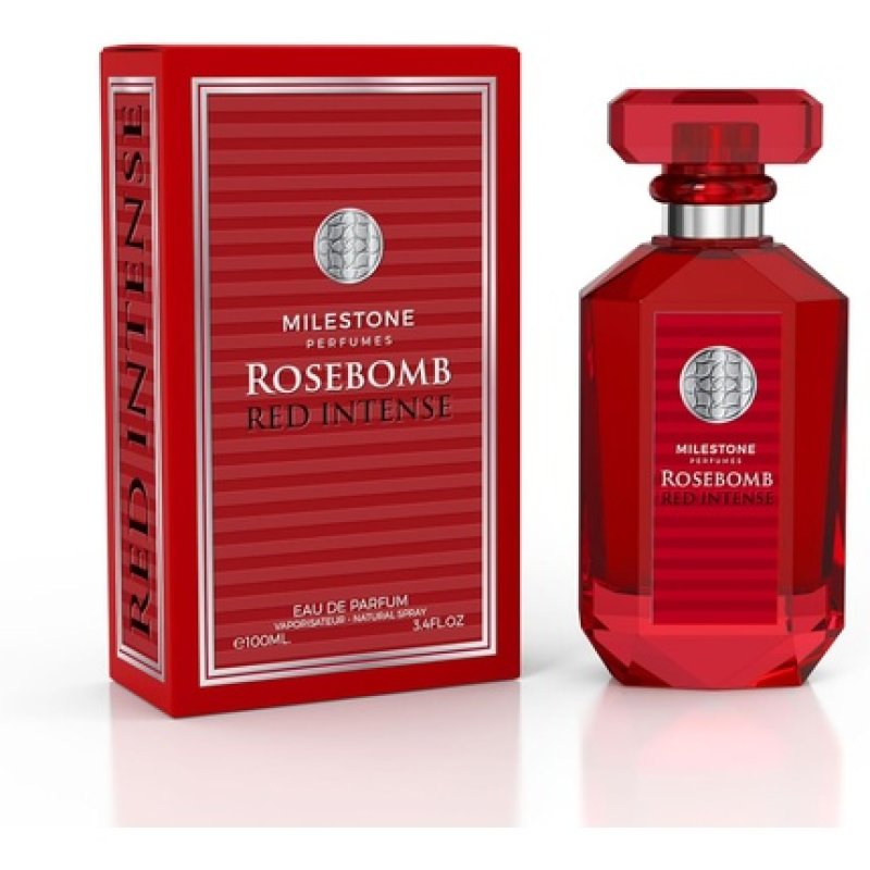 Milestone Perfumes Rosebomb Red Intense Women's Long-Lasting Eau De Parfum 100ml