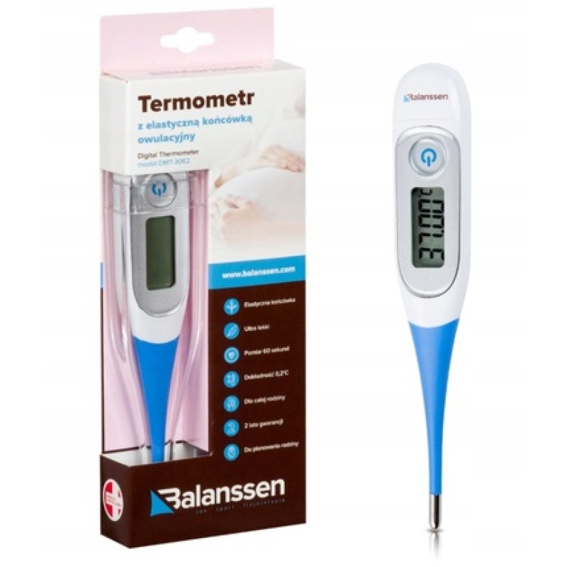 Balanssen Ovulation Thermometer With Flexible Tip Dmt 3062 - 1 Piece