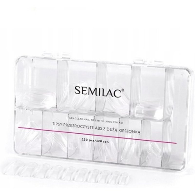 Semilac Clear Tips Box
