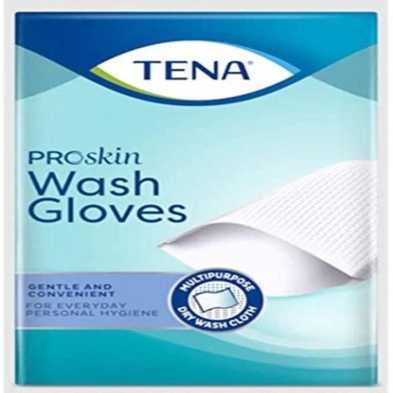 Tena Proskin Wash Gloves - 50 Gloves