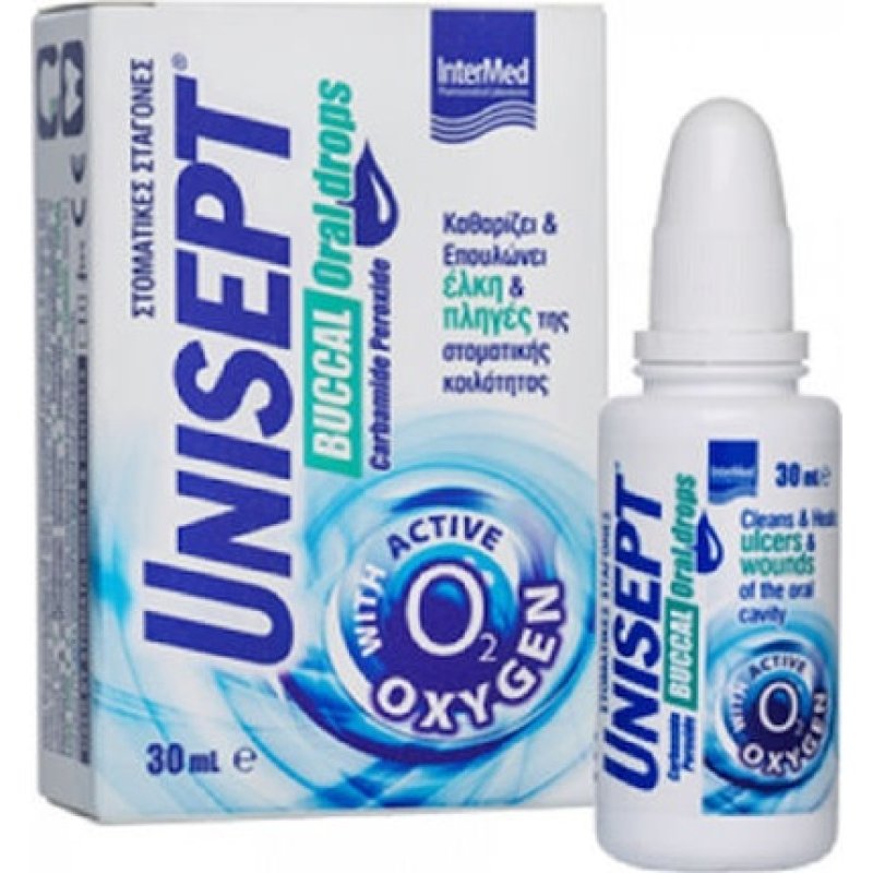 Unisept Buccal Care Drops - 30ml For Oral Cavity Healing And Relief