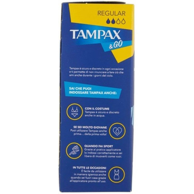 Tampax & Go Regular Tampons 18 Count