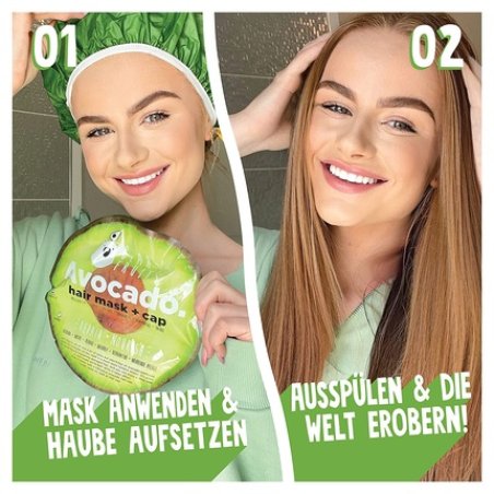 Bear Fruits Avocado Repair and Nourishing Hair Mask with Reusable Cap 20ml