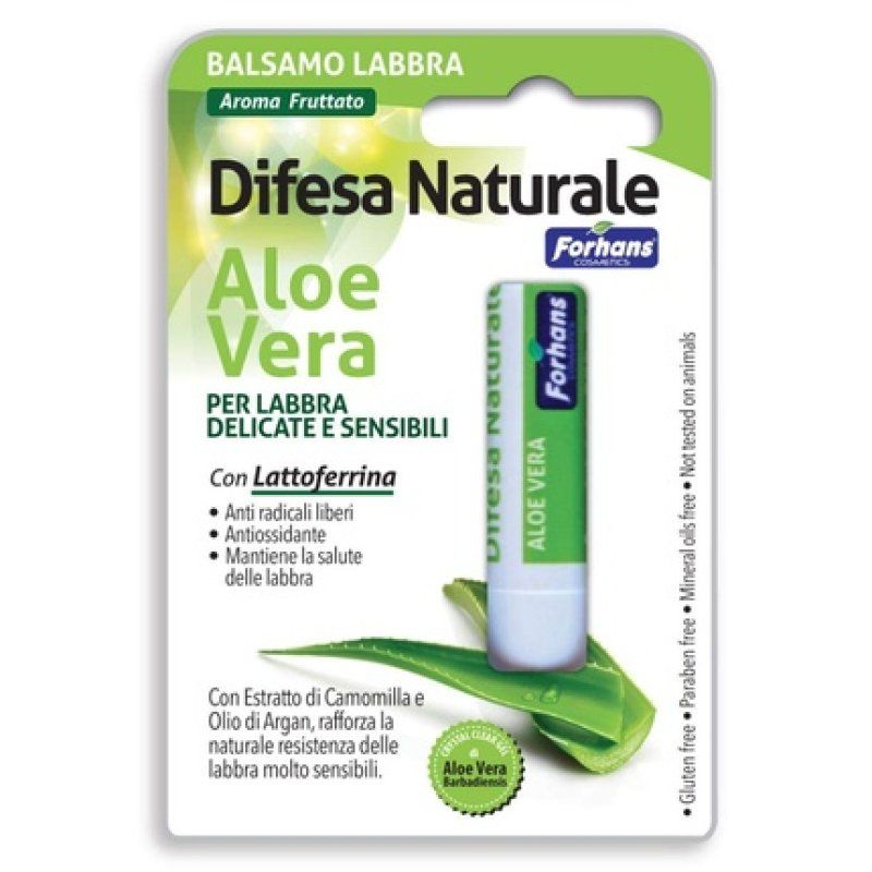 Forhans Natural Defense Aloe Vera and Lactoferrin Lip Balm 4.5g