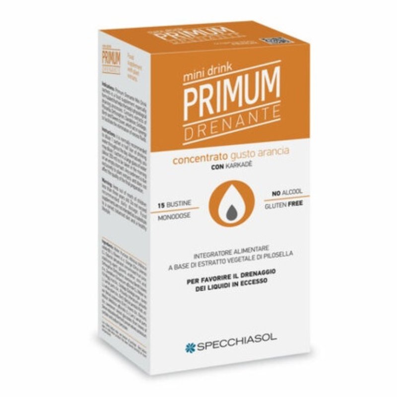 Primum Draining Orange Taste Minidrink SPECCHIASOL 15 Sachets