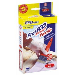 Vinyl Gloves 50 Pcs Pratico S-M