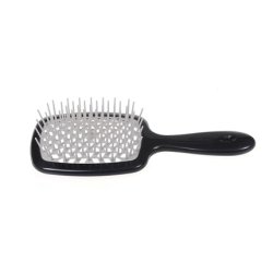 Janeke Superbrush Hairbrush For Detangling Hair Black-Grey