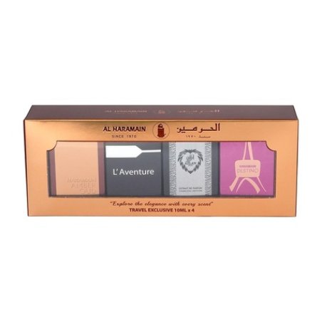 Al Haramain Fragrance Gift Set for Men & Women 410ml Amber Oud Gold