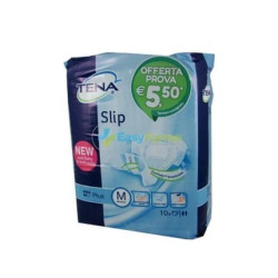 Essity Italy Tena Slip Plus Diapers With Adhesive Tabs Size M 10 Pieces