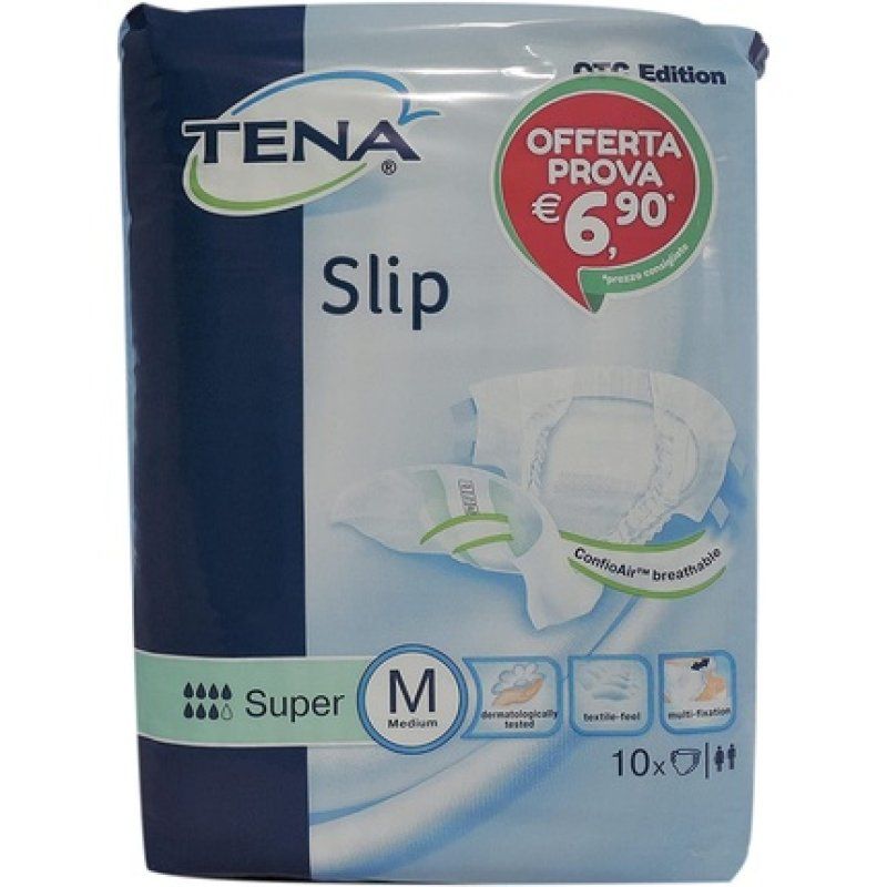 Tena Slip Super Diaper Pants Size M 10 Diapers