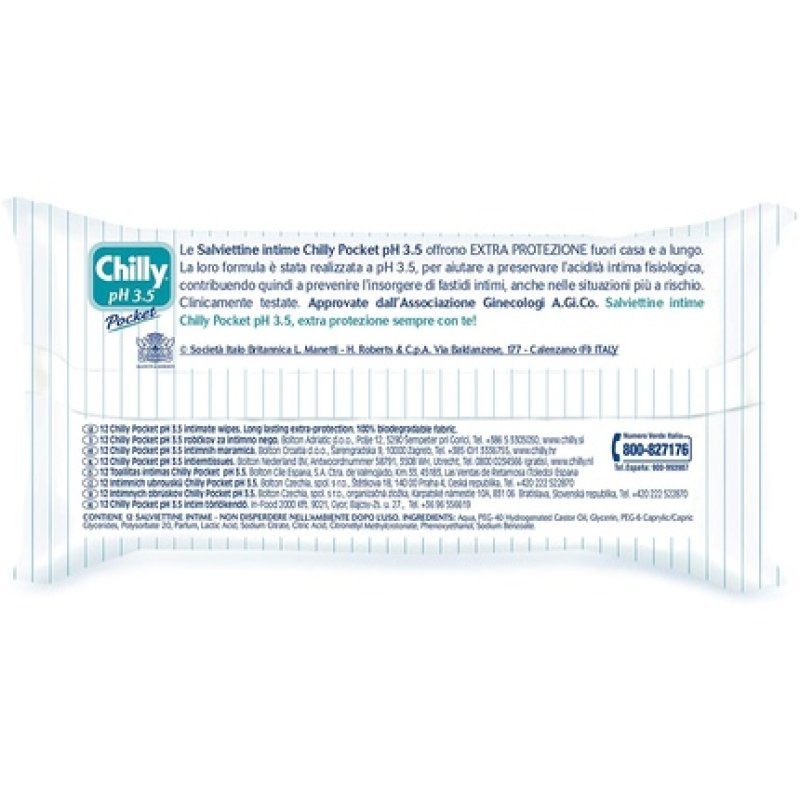Chilly Protect Intimate Wipes