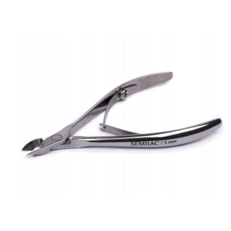 Semilac Professional Nail Cuticle Remover with Precise 5mm Blades - Surgical Stainless Steel Cuticle Nippers - Handy