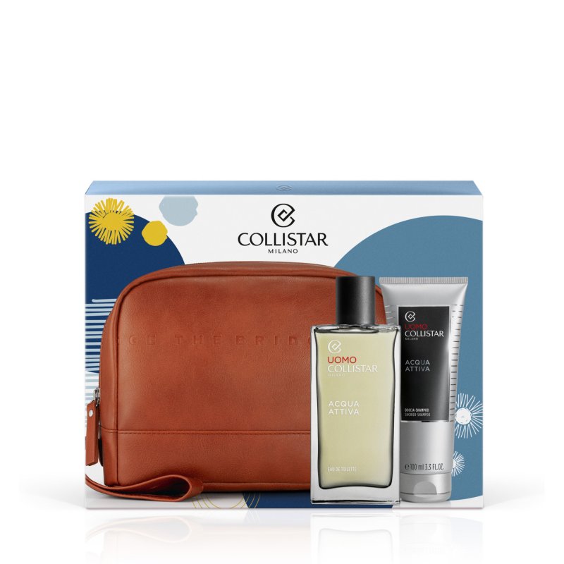 COLLISTAR Acqua Attiva Kit - EdT 100ml Shower Gel 100ml Beauty Bag