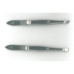 WAL Nickel Plated Narrow Straight Tweezers