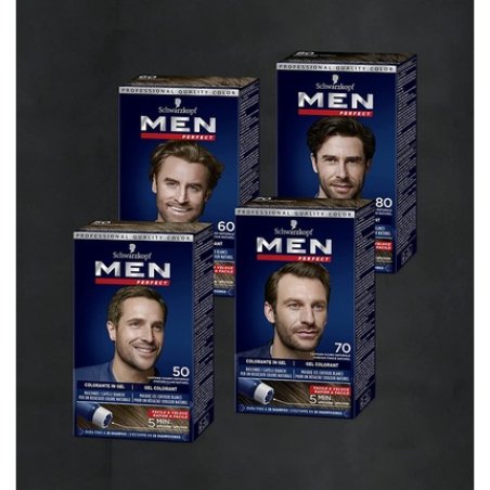 Men Perfect Ammonia-Free Gel Hair Color N80 Natural Black Brown