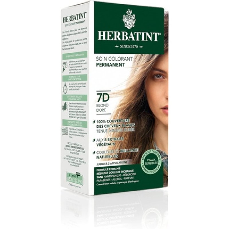 Herbatint Permanent Color Care 150ml 7D Golden Blond