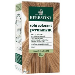 Herbatint Permanent Color Care Hair Color 170ml 8D Light Golden Blonde