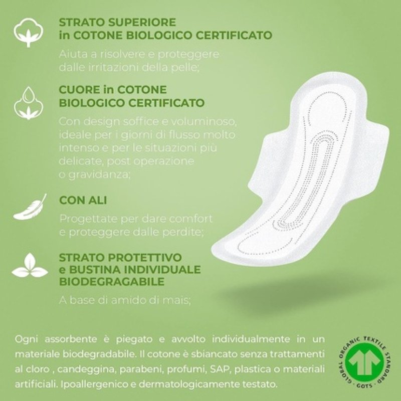 Organyc Moderate Flow Pads 10 Pack