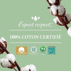 Organyc Extra Incontinence Pads Certified Cotton No Scents or Chemicals 10 Pack Flux Extra 10 count