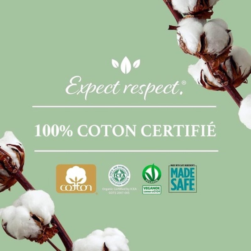 Organyc Extra Incontinence Pads Certified Cotton No Scents or Chemicals 10 Pack Flux Extra 10 count