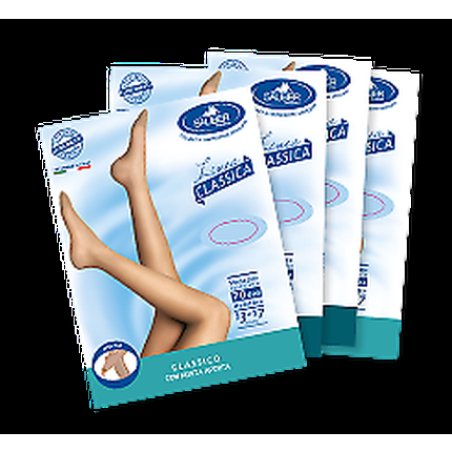 Sauber Pharma Classic Line Open Toe Knee Highs 140 DEN Color Neutral Beige