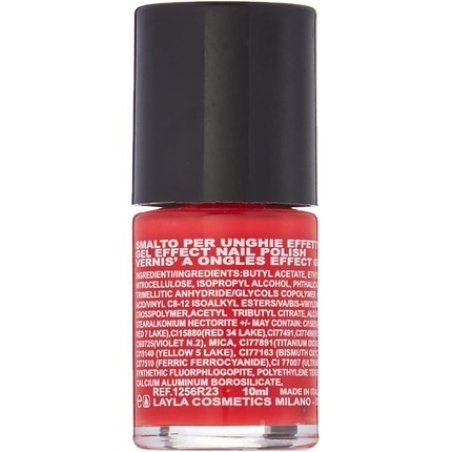 Layla Cosmetics Milano Gel Effect Nail Polish Coral Red 10ml