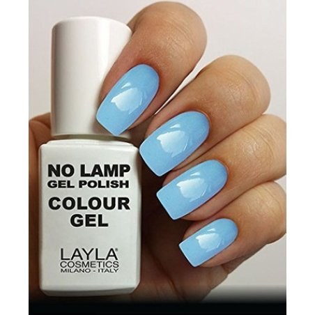 Layla Cosmetics Milano No Lamp Polish Colour Gel Breezy Blue 10ml